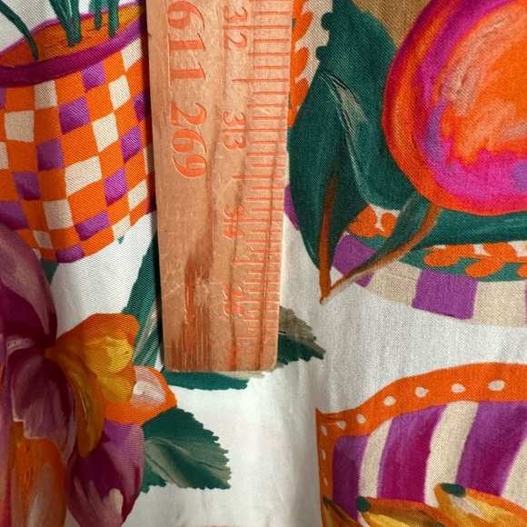 NWT PAPER HEART Fruit print open tie back spaghetti strap maxi dress XL - Picture 5 of 11